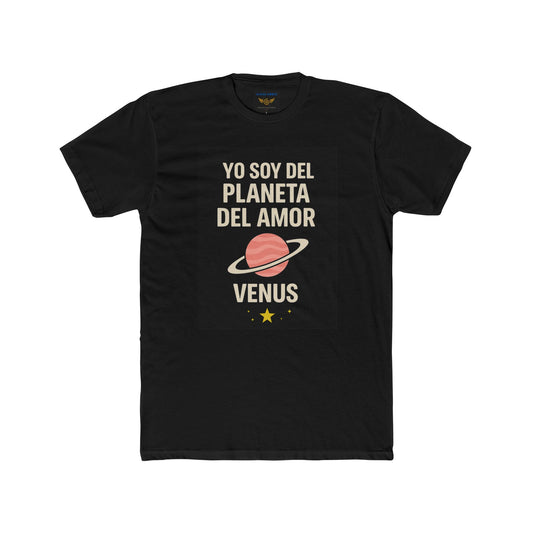 Venus Vibes Unisex Cotton Crew Tee - Soy del planeta del amor, Venus.